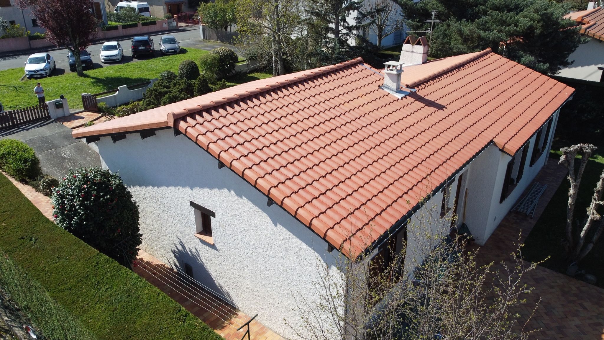Pavillon toulousain, vue drone après réfection